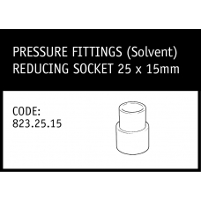 Marley Solvent Reducing Socket 25x15mm - 823.25.15